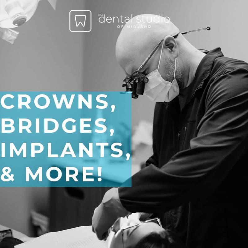 Dentist performing procedure